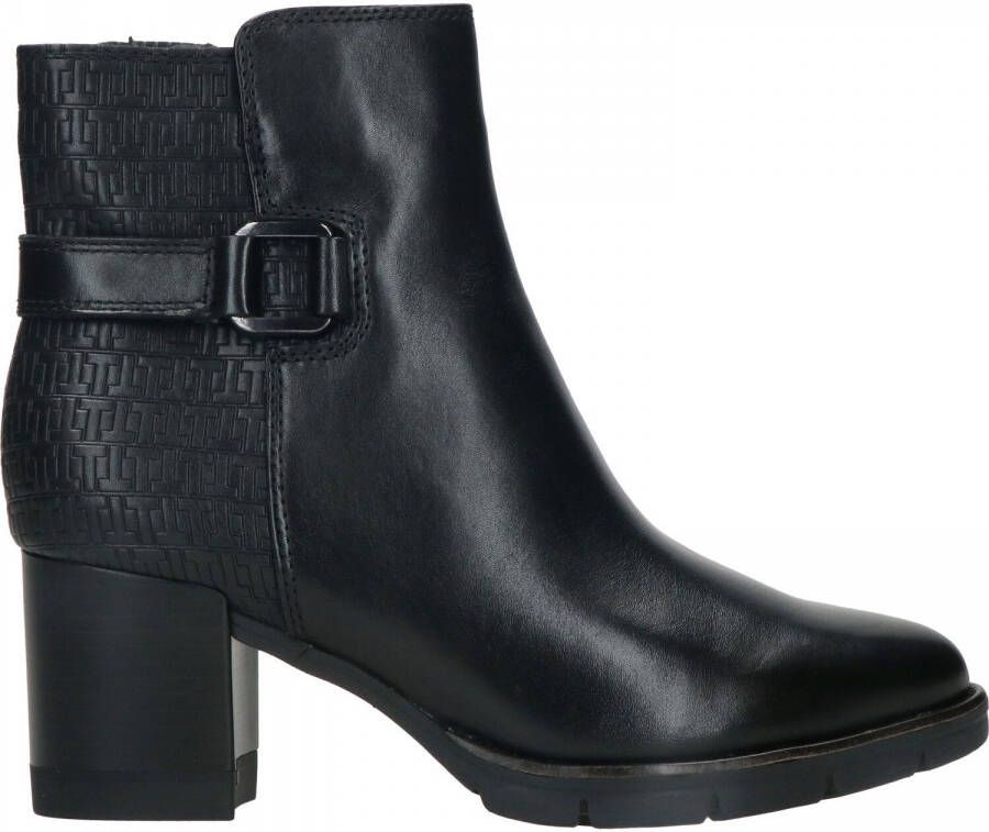 Tamaris Elegante Zwarte Leren Enkellaars met 6 5 cm Hak Black Dames - Foto 2