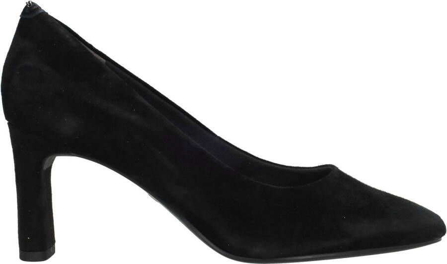 Tamaris Zwarte Suède Pump met Zilveren Ketting Black - Foto 4