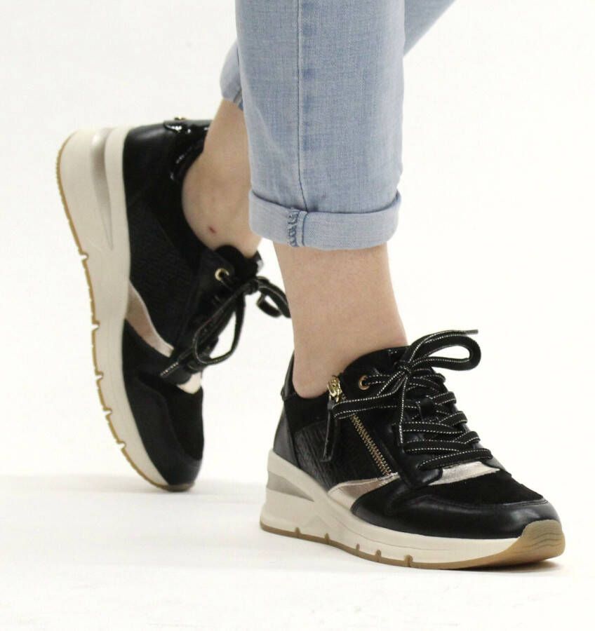 Tamaris Zwarte Vegan Sneaker met Versterkte Hiel Black Dames - Foto 4