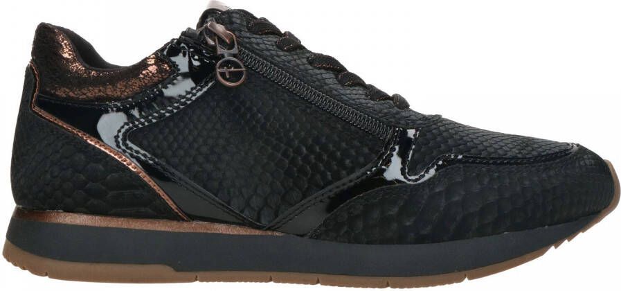 Tamaris Sneakers Zwart Imitatieleer 102101 Dames Kunstleer - Foto 9
