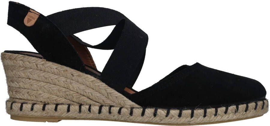 Verbenas Mila Serraje suède espadrilles zwart - Foto 4
