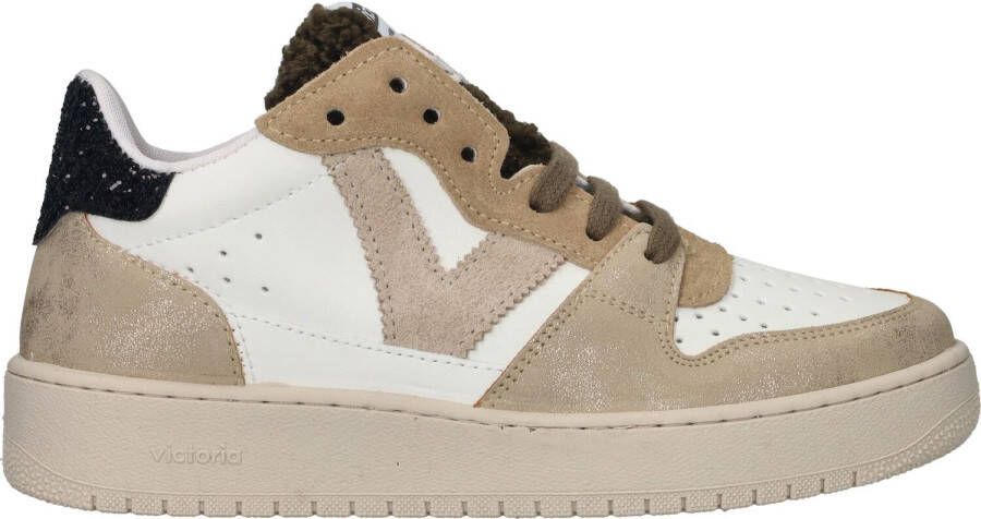 Victoria Stijlvolle Vetersneakers voor Vrouwen Beige Dames - Foto 3