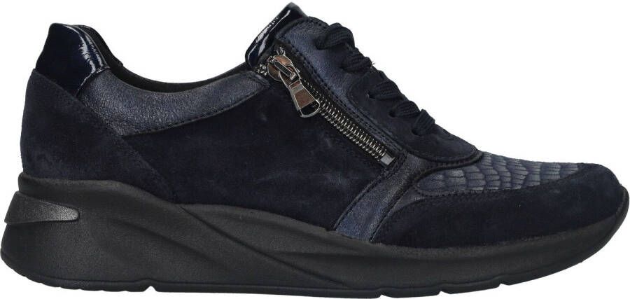 Waldläufer Blauwe Comfortabele en Sportieve Dames Veterschoen Blauw Heren - Foto 4