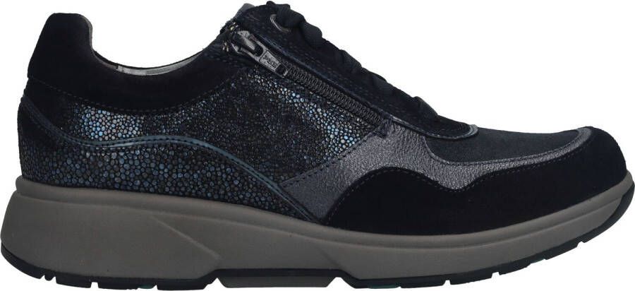 Xsensible LIMA 30204.2.262 Blauw combi stretchwalker sneaker wijdte H - Foto 3