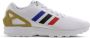 Adidas Originals ZX FLUX Heren Sneakers Sport Casual schoenen Wit FV7918 - Thumbnail 2