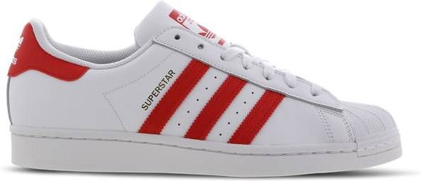 waardigheid Ontmoedigd zijn Kerstmis Adidas Superstar Heren Sneakers Ftwr White Vivid Red Gold Met - Schoenen.nl