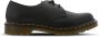 Dr. Martens Iconische 1461 platte schoenen in zacht Virginia leer Black Dames - Thumbnail 2