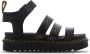 Dr. Martens Zwarte platte sandalen met krokodillenprint Black Dames - Thumbnail 2