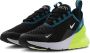 Nike air max 270 (GS) Zwart groen wit turquoise - Thumbnail 5