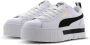 Puma Mayze Lth Womens White Black Schoenmaat 37+ Sneakers 381983 01 - Thumbnail 36