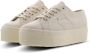 Superga 2790 Cotw Line Up And Down Lage sneakers Dames Beige - Thumbnail 14