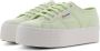 Superga 2790 Cotw Linea Veterschoenen Laag groen - Thumbnail 9