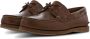 Timberland Handgemaakte Leren Bootschoenen Brown Heren - Thumbnail 11