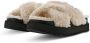 Ugg Fuzz Sugar Cross Slide Natural Black Muilen - Thumbnail 9