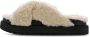Ugg Fuzz Sugar Cross Slide Natural Black Muilen - Thumbnail 11