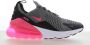Nike Air Max 270 (gs) Running Schoenen smoke grey hyper pink black white maat: 38 beschikbare maaten:38 - Thumbnail 1