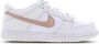 Nike Limited Edition Witte Roze Dunk Low Sneakers - Thumbnail 2