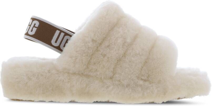 Ugg Fluff Yeah Logo sloffen beige 1095119 fluff yeah nat Beige Dames - Foto 14