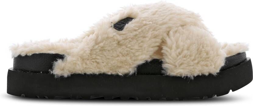 Ugg Fuzz Sugar Cross Slide Dames