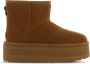 UGG Vachtlaarzen W Classic Mini Platform Maat: 38 Materiaal: Suède Kleur: Cognac - Thumbnail 4