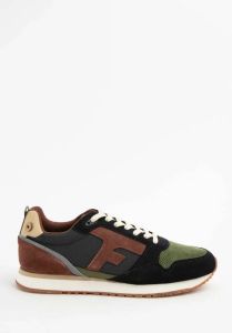 Faguo donkerblauwe sneakers met multicolour details