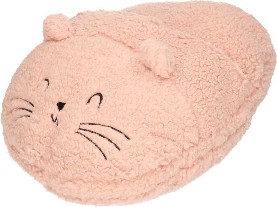 Apollo Voetenwarmer pantoffel slof muis oud roze one x 27 cm dierensloffen