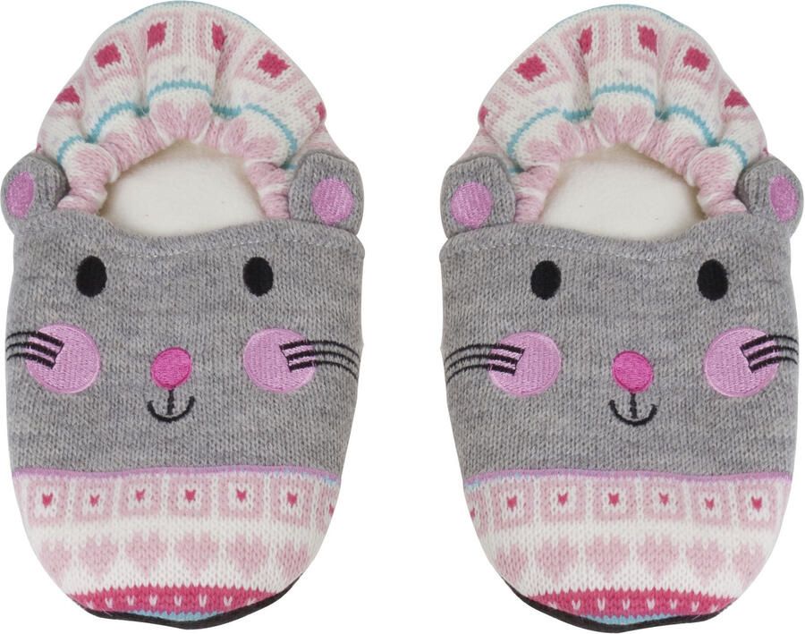 Cosy & Trendy Pluche kersenpit warmte magnetron muizen sloffen pantoffels voor volwassenen