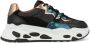 DWRS LABEL DWRS Neptunus denim sneakers Zwart Leer Lage sneakers Dames - Thumbnail 2