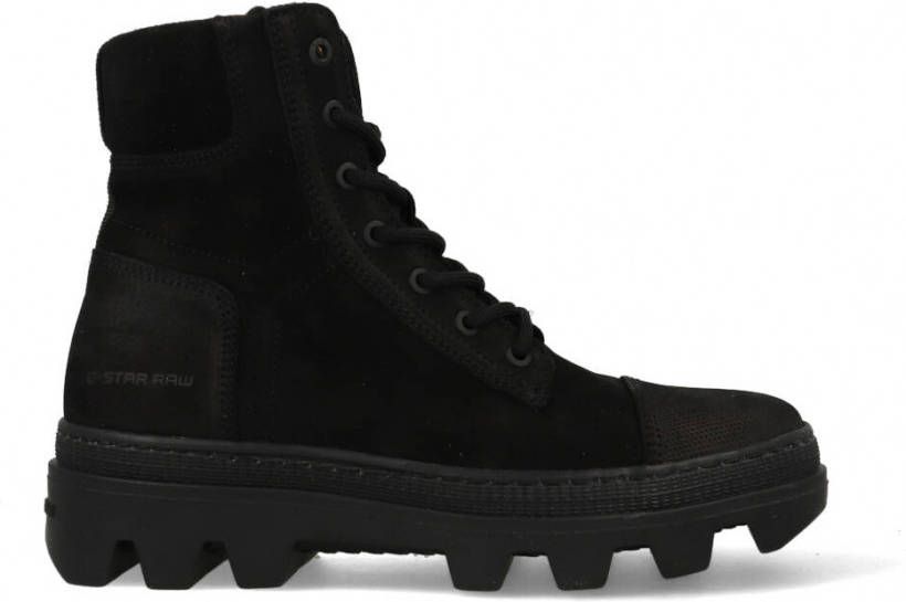 G-Star Stijlvolle Enkellaars met Gestructureerde Zool Black Dames - Foto 5