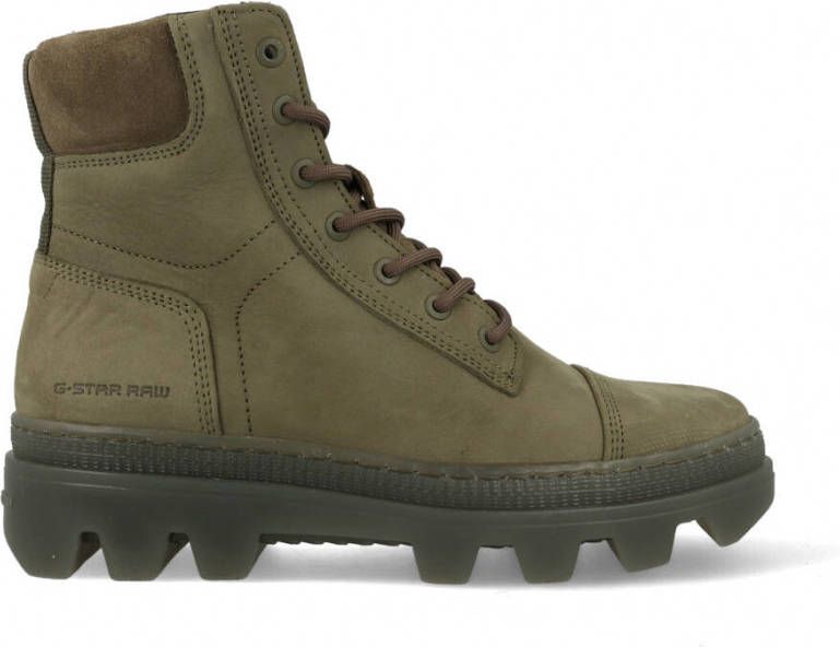 G-Star G Star Raw Noxer Hgh Nub W Veterboots Laarzen Met Veters Dames Groen - Foto 5