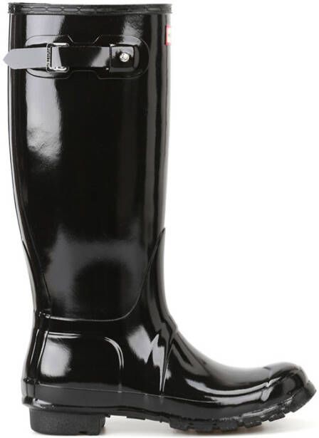 Hunter Boots & laarzen Womens Original Tall Gloss Boot Black in zwart - Foto 9