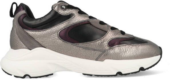 Maruti Zilver Paars Leren Lage Sneakers Gray Dames - Foto 2