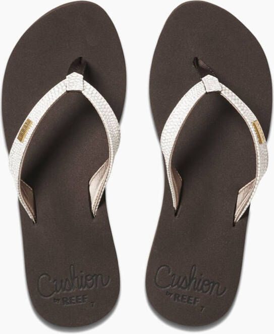 Reef Star Cushion Sassybrown White Dames Slippers Bruin Wit - Foto 5
