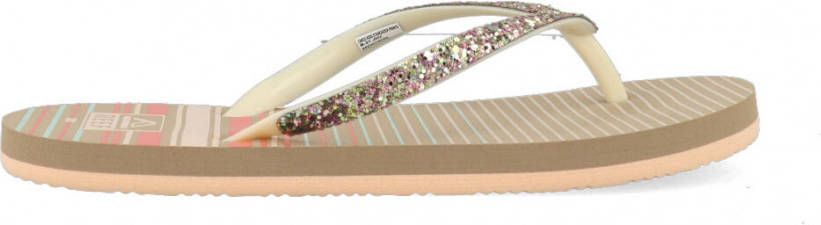 Reef Kids Stargazer Prints teenslippers met glitters roze - Foto 4