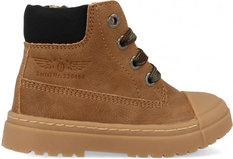 Shoesme stoere lichtbruine veterboots met stootneus - Foto 5