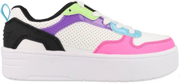 Skechers Court High sneakers wit roze zwart Meisjes Imitatieleer Meerkleurig 30 - Foto 6