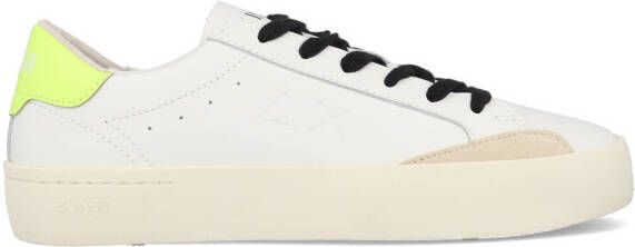 SUN68 Street Leather Z34140_0163 Wit Geel