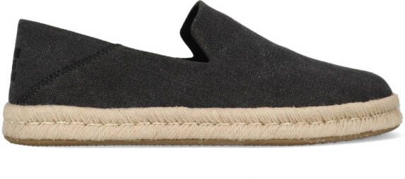 TOMS Shoes Toms Santiago Recycled Cotton Canvas Black Slip-on - Foto 10