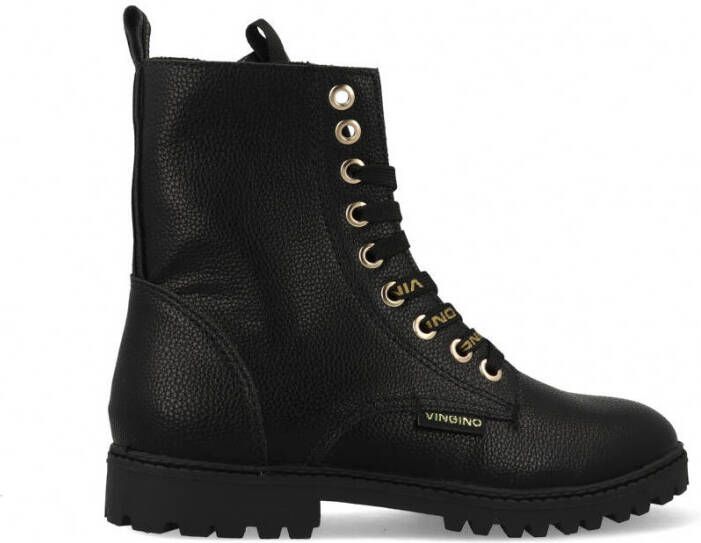 VINGINO Eva High veterboots zwart Imitatieleer Effen 30 - Foto 12