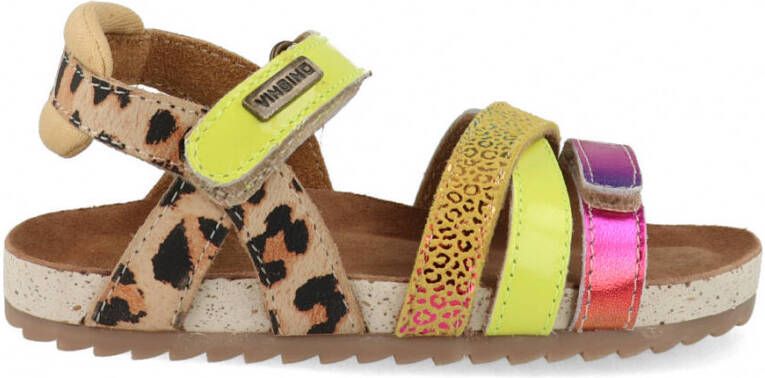 Vingino Vienna sandaal Sandalen bruin geel multi - Foto 4