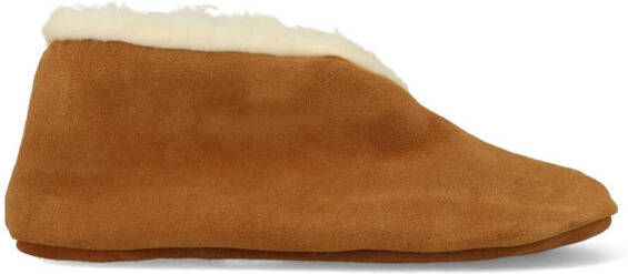 Bernardino Spaanse Sloffen Unisex cognac 100% Wol - Schoenen.nl