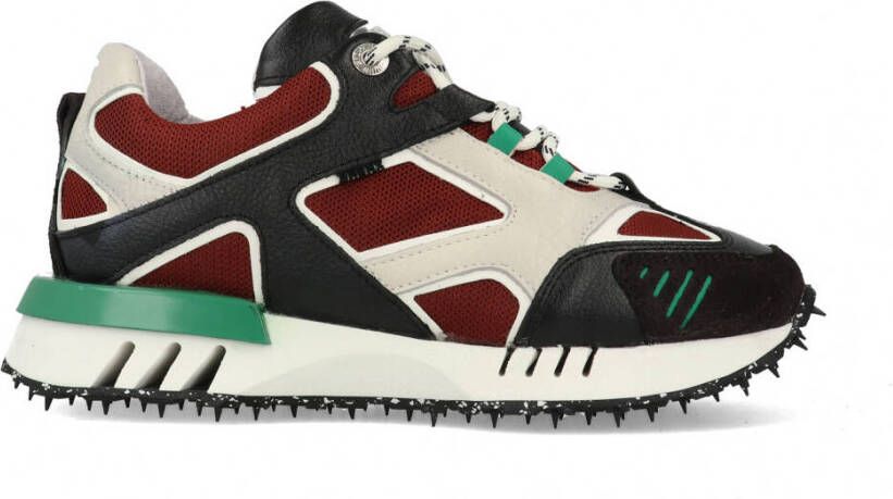 Bronx Ha cker 66430 Lage sneakers Leren Sneaker Dames Grijs - Foto 4