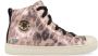 BunniesJR Bunnies JR 221635-996 Meisjes Hoge Sneakers Roze Print Leer Veters - Thumbnail 2