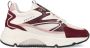 Cruyff Madina Bold wit bordeaux rood sneakers dames (CC223983301) - Thumbnail 2