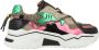 DWRS LABEL Jupiter Beige Green Pink Beige Leer Lage sneakers Dames - Thumbnail 2