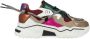 DWRS LABEL JUPITER Bordeaux Multi Bordeaux Leer Lage sneakers Dames - Thumbnail 2