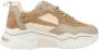 Dwrs Dames Sneakers Pluto Teddy Offwhite Cognac Off White - Thumbnail 2