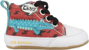 Go Bananas Go Banana's Pantoffels GB_ALLIGATOR-P Blauw Rood-19