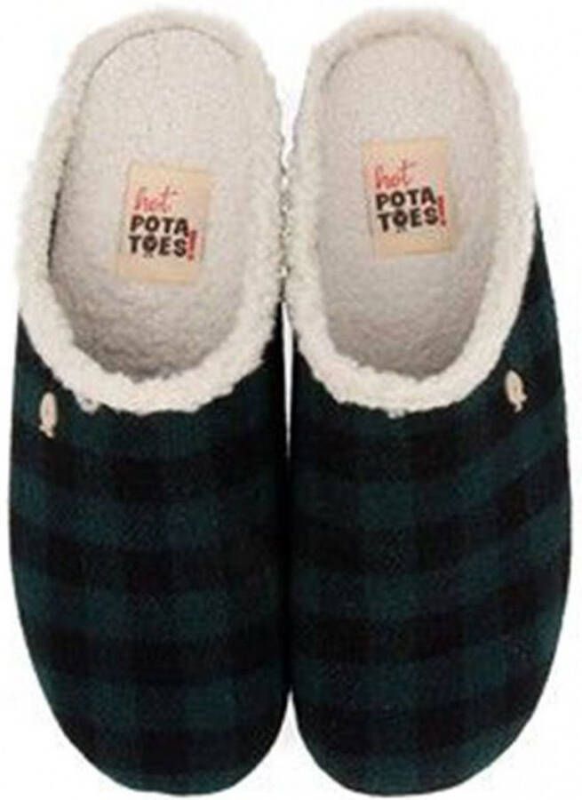 Hot Potatoes Pantoffels Tyvin 61077 Groen 45 - Foto 4