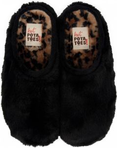 Hot potatoes Pantoffels Zarinsk 61075 Zwart